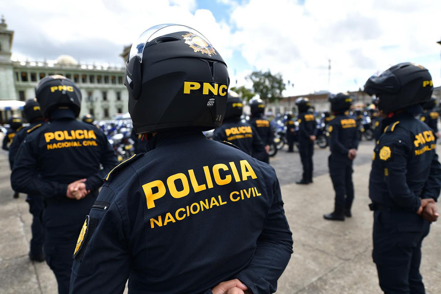 PLACA POLICÍA NACIONAL CIVIL DE GUATEMALA